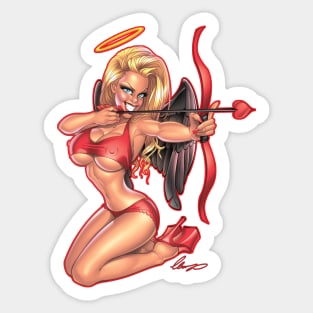 Sexy valentine's Angel Sticker